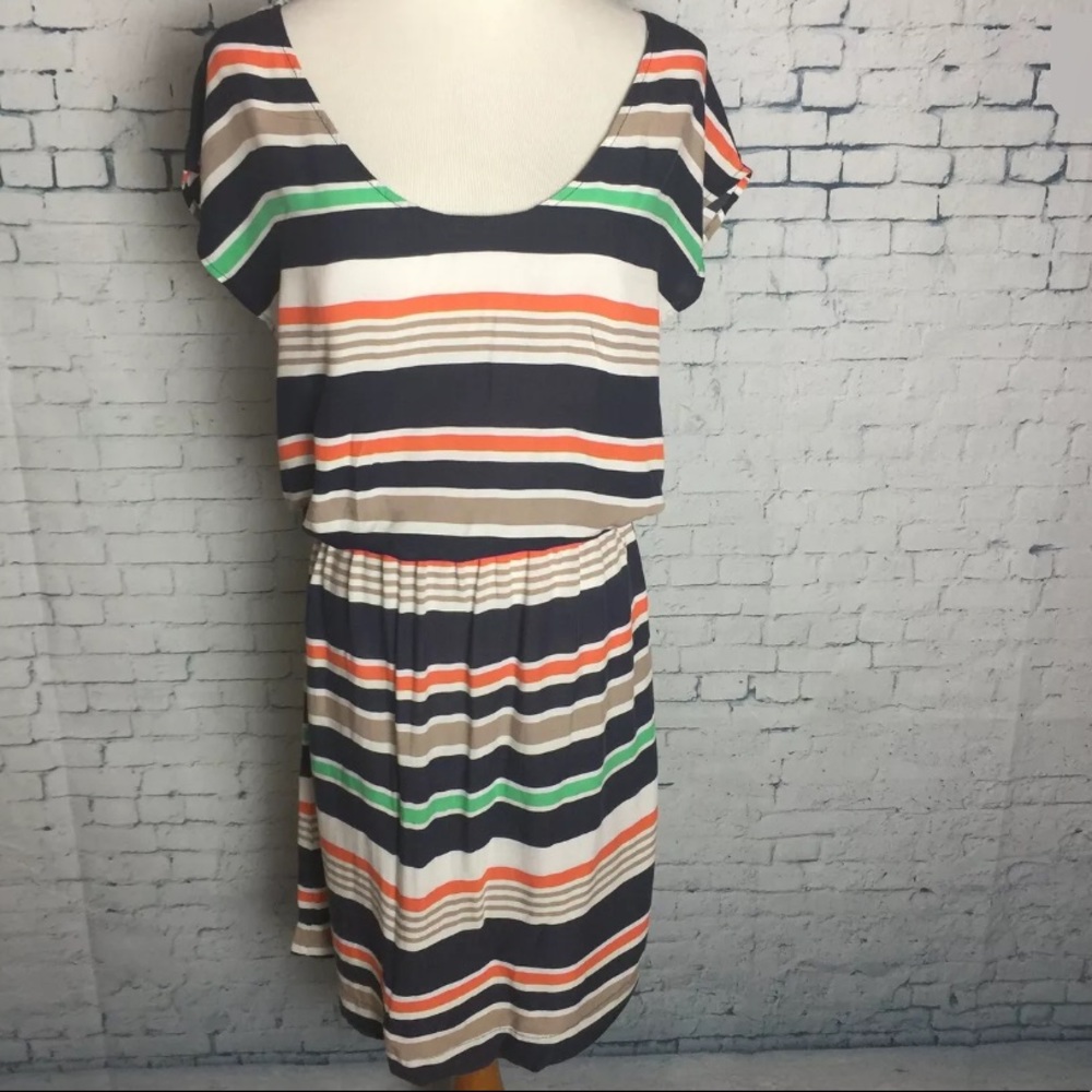 Striped Dress Coverup Sheer